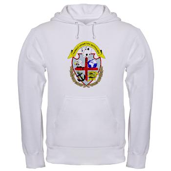 22CLB - A01 - 03 - 22nd Combat Logistics Battalion with Text - Hooded Sweatshirt - Click Image to Close